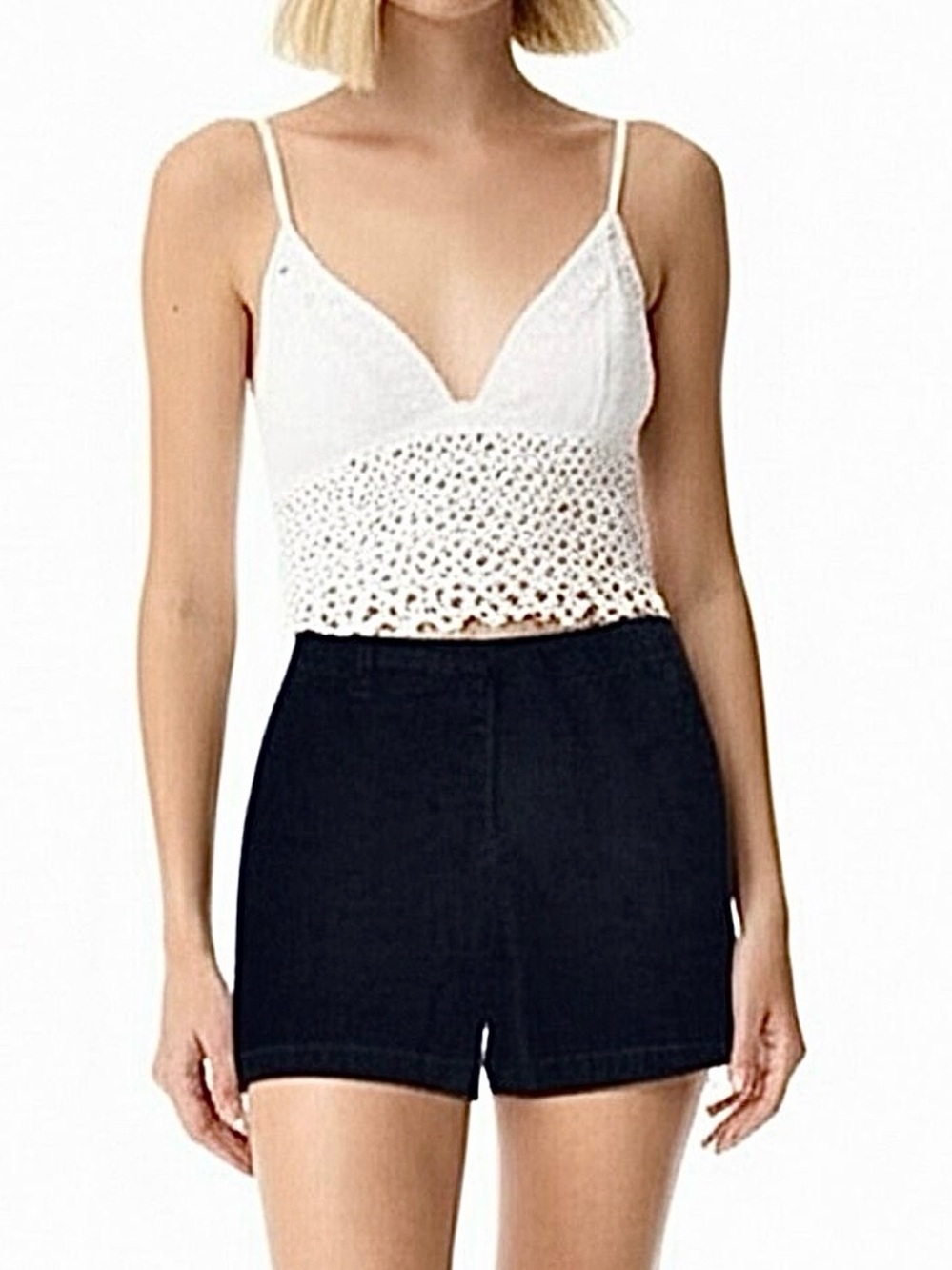 Jones New York Sport minimalist black high rise pure cotton relaxed shorts 14